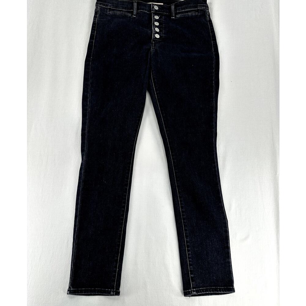 Levi's 311 Shaping Skinny Jeans Womens Size 31 Black Denim 2010s Classic